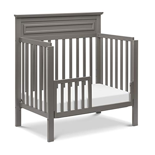 DaVinci Autumn 4-in-1 Convertible Mini Crib in Slate | Greenguard Gold Certified