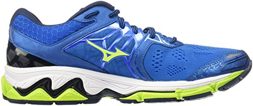 Mizuno Running Men's Wave Horizon Running Shoes, Directoire Blue/Safey Yellow/Peacoat, 11.5 D US