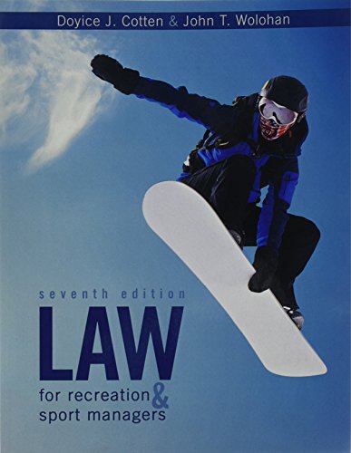 Law for Recreation and Sport Managers