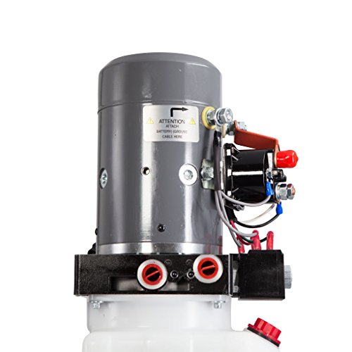 KTI Double Acting 12V Hydraulic Pump - 6 Quart