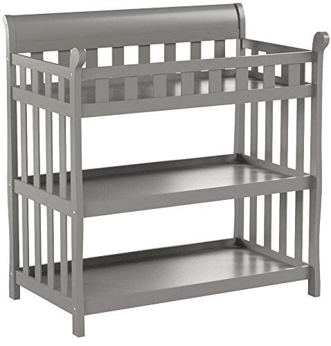 Delta Children Eclipse Changing Table with Changing Pad, Grey