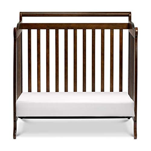 DaVinci Emily 2-in-1 Convertible Mini Crib and Twin Bed in Espresso, Greenguard Gold Certified