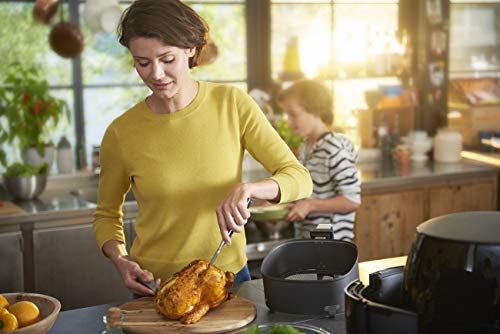 Philips HD9630/98 Avance XXL Twin Turbostar Airfryer (3lb/4qt), Black (Renewed)