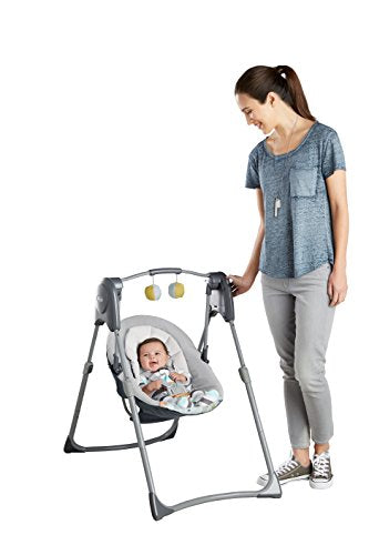 Graco Slim Spaces Compact Baby Swing, Linus