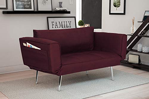 Novogratz Leyla Loveseat, Berry