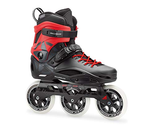 Rollerblade RB 110 3WD Unisex Adult Fitness Inline Skate, Black and Red, High Performance Inline Skates, US Size 11