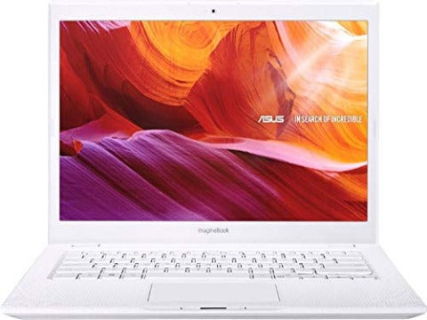 2019 ASUS ImagineBook MJ401TA 14" FHD Laptop Computer/ Intel Core m3-8100Y up to 3.4GHz/ 4GB Memory/ 128GB SSD/ 802.11AC WiFi/ Bluetooth/ Type-C 3.1/ HDMI/ White/ 1 Year Extended Warranty/ Windows 10