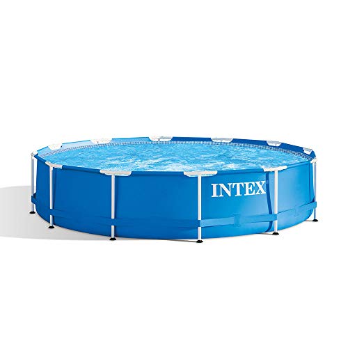 Intex 12 Foot x 30 In. Above Ground Pool & Intex 12 Foot Round Pool Cover