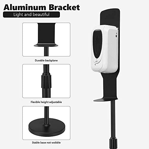 1000ML Automatic Touchless Universal Hand Sanitizer Dispenser Soap Dispenser, 35.4-56 Inches Stainless Steel Floor Stand Station Kit Adjustable Mist Spray Machine for Offices Schools