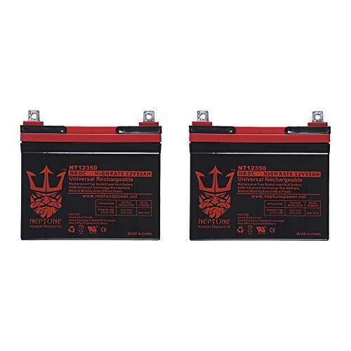12V 35AH Battery for Pride Jazzy Select Electric Wheelchair by Neptune - 2 Pack
