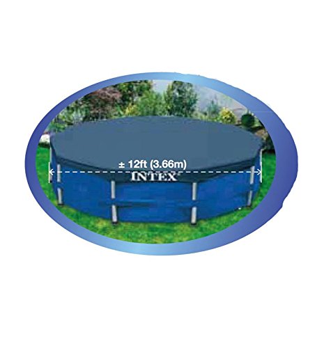 Intex 12 Foot x 30 In. Above Ground Pool & Intex 12 Foot Round Pool Cover