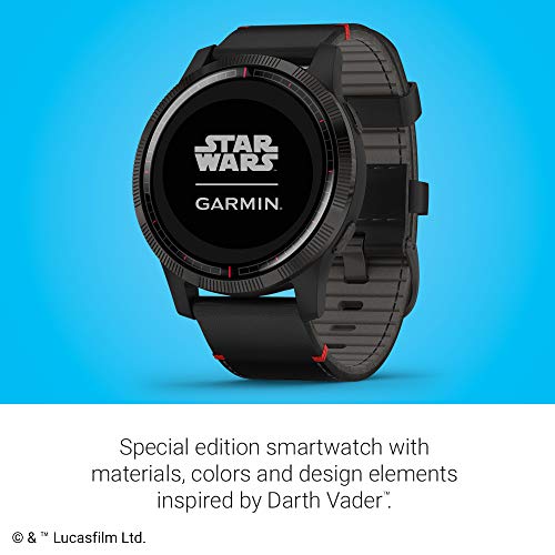 Garmin Legacy Saga Series, Star Wars Darth Vader Inspired Premium Smartwatch, Includes a Darth Vader Inspired App Experience