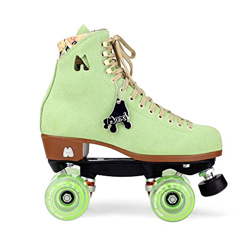 Moxi Skates - Lolly - Fashionable Womens Quad Roller Skate | Honeydew Green | Size 9