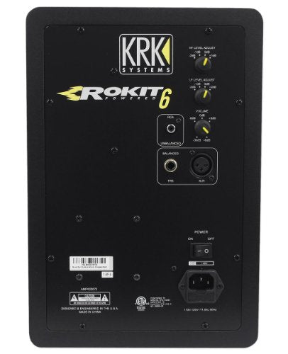 (2) KRK RP6-G3 Rokit Powered 6" Powered Studio Monitors+Stands+MOPAD+2 Cables