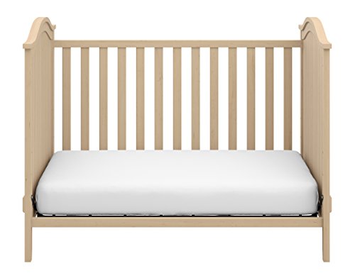 Storkcraft Monterey 3-in-1 Convertible Crib, Driftwood Easily Converts to Toddler Bed & Day Bed, 3-Position Adjustable Height Mattress