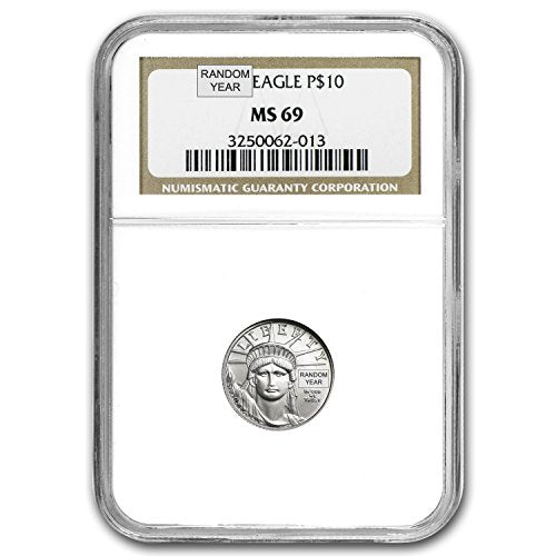 1997 - Present 1/10 oz Platinum American Eagle MS-69 NGC (Random Year) Issue MS-69 NGC
