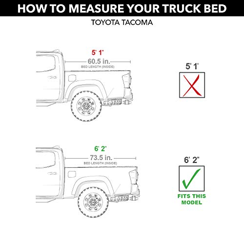 BAK BAKFlip G2 Hard Folding Truck Bed Tonneau Cover | 226427 | Fits 2016 - 2021 Toyota Tacoma w/ OE track system 6' 2" Bed (73.7")