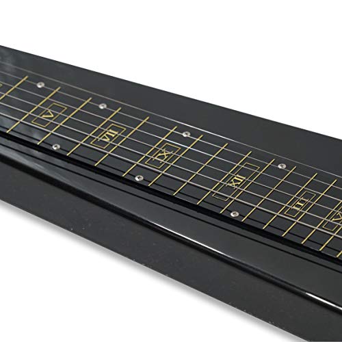 Lap Steel Guitar 6 Steel String, Metallic Black Finish