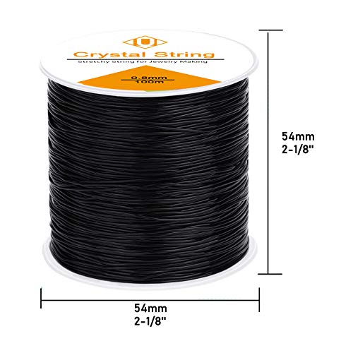 0.8mm Elastic String, Stretchy Bracelet String for Jewelry Making and Bracelet Making(109yard)