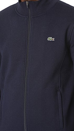 Lacoste Men's Sport Full Zip Fleece Sweatshirt, Navy Blue, XX-Large