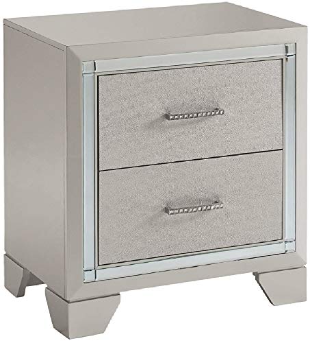 Signature Design by Ashley Lonnix Nightstand, Silver