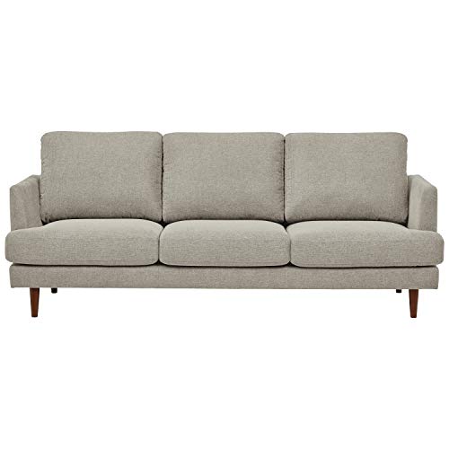 Rivet Goodwin Modern Sofa, 88.6"W, Light Grey