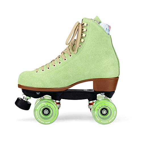 Moxi Skates - Lolly - Fashionable Womens Quad Roller Skate | Honeydew Green | Size 9