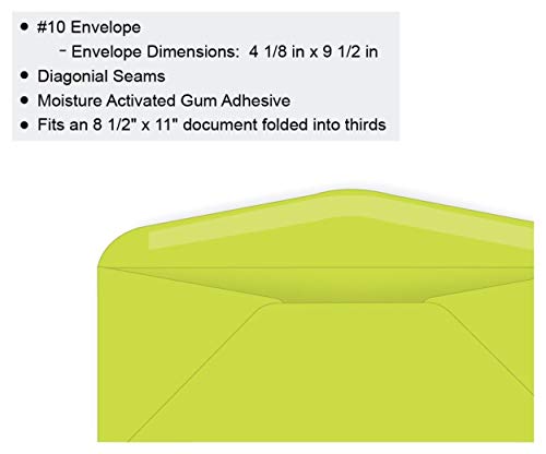 #10 Regular Envelope - Astrobright - 24# Terra Green (4 1/8 x 9 1/2) (2500)