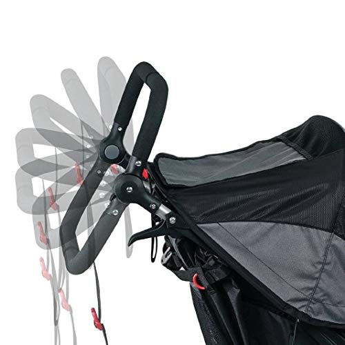 BOB Revolution Flex 2.0 Jogging Stroller - Up to 75 pounds - UPF 50+ Canopy - Adjustable Handlebar, Lunar