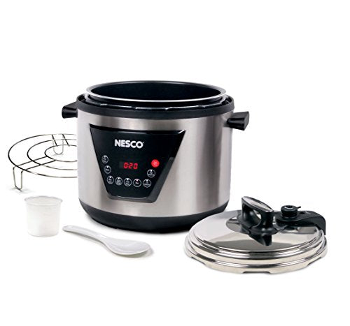 Nesco American Harvest RA42445 Nesco 11-Quart Pressure Cooker, 11 Liter, Black