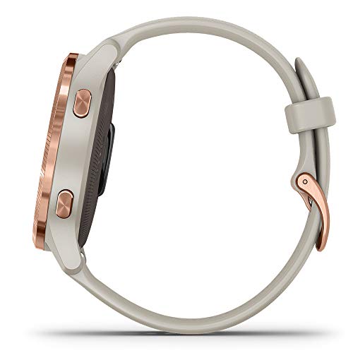 Garmin Venu (Light Sand/Rose Gold) Power Bundle - Fitness GPS Smartwatch