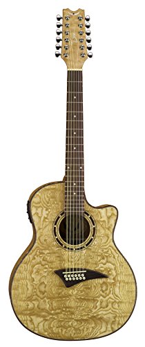 Dean Exotica Quilt Ash Acoustic-Electric 12 String Guitar, Gloss Natural