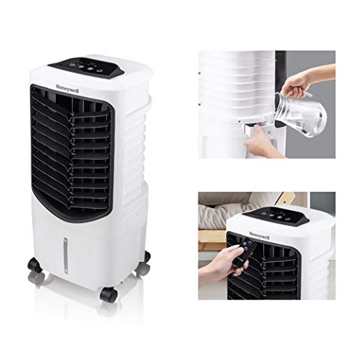 Honeywell White Quiet, Low Energy, Compact Spot Fan & Humidifier, TC09PEU Indoor Portable Evaporative Air Cooler