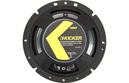 Kicker 43CSS674 CSS67 6.75-Inch Component System with .75-Inch tweeters, 4-Ohm