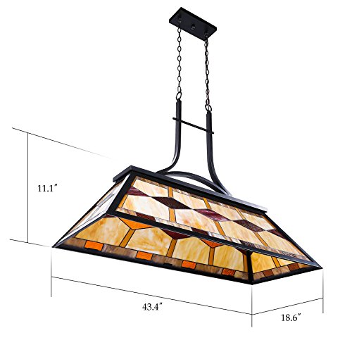 Pool Table Light, Billiard Hanging Lighting Fixture for Game Room 7-9 Feet Table, 3 Lights Kitchen Island Chandelier for Men's Cave