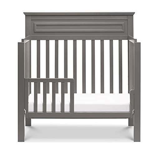 DaVinci Autumn 4-in-1 Convertible Mini Crib in Slate | Greenguard Gold Certified