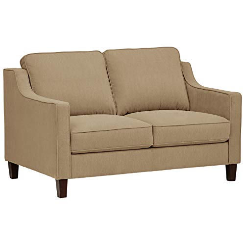 Stone & Beam Blaine Modern Loveseat Sofa - 55.9 Inch, Beige