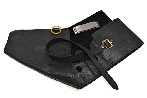 Pinegrove Leather Harmonica Belt & Case (Dark Brown)