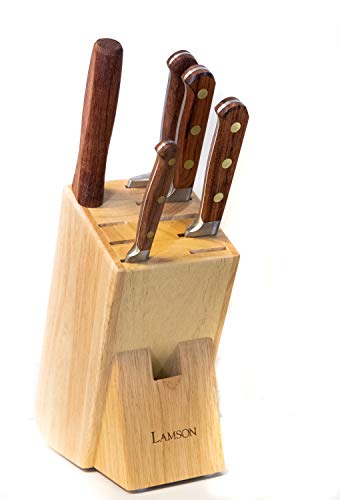 Lamson 39767 Rosewood Forged 6-Piece Block Set, Maple