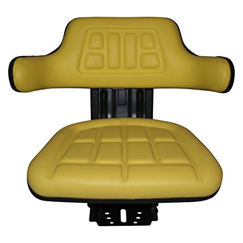 TRAC SEATS Yellow Suspension Tractor SEAT FITS John Deere 1020,1530,2020,2030,2040,2155, 2280, 5210 Brand(Same Day Shipping - GET IT Fast!! View Our Transit MAP)