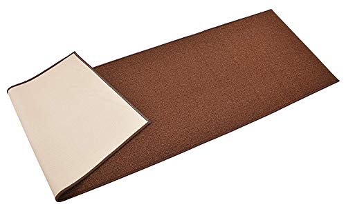 RugStylesOnline Custom Size Solid Brown Roll Runner 36 in Wide x Your Length Choice Slip Resistant Rubber Back Area Rugs and Runners (Brown, 24 ft x 36 in)