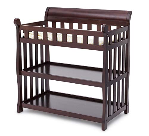 Delta Children Eclipse Changing Table with Changing Pad, Dark Chocolate