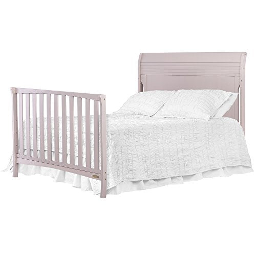 Dream On Me Bailey 5-in-1 Convertible Crib, Blush Pink