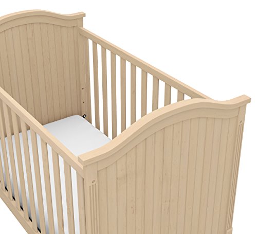 Storkcraft Monterey 3-in-1 Convertible Crib, Driftwood Easily Converts to Toddler Bed & Day Bed, 3-Position Adjustable Height Mattress