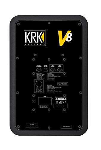 KRK V8 Series 4 8" 2-Way Powered Studio Reference Monitor, Black
