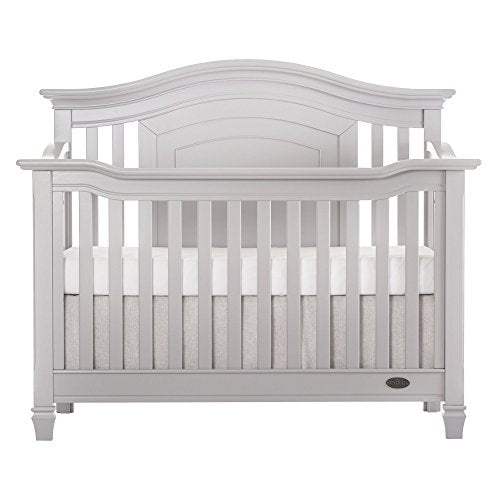 Evolur Fairbanks 5-in-1 Convertible Crib, Dove Grey