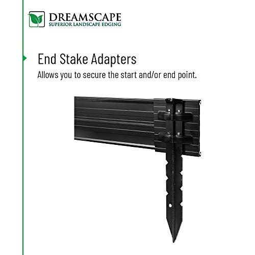 Dreamscape PRO Aluminum Landscape Edging Easy Install Professional Landscaping Border Green Painted Garden Flowerbed
