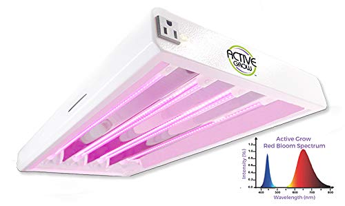 Active Grow T5 High Output LED Grow Light Fixture for Indoor Gardens Red Bloom Dedicated Spectrum Daisy Chainable