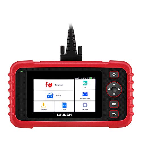 LAUNCH Code Reader CRP123X OBD2 Scanner Scan Tool for ABS SRS Transmission Engine Code Reader Car Diagnostic Tool with Battery Test, Android 7.0 Based, 5.0” Touchscreen, AutoVIN, Wi-Fi Free Updates