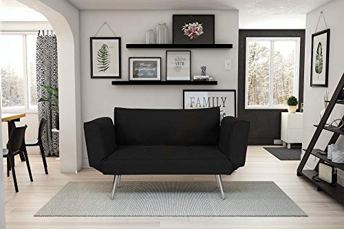 Novogratz Leyla Loveseat, Black